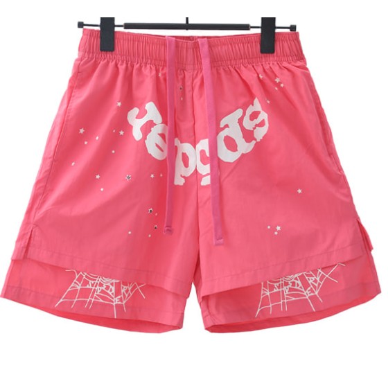Sp5der Double-Layer Web Logo Swim Shorts